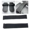 NineFit Basics Premium Adjustable Foot Straps for Exercise Bikes and Rowing Machines, 1 Pair, Black view 2