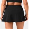 Colorfulkoala Dreamlux Skirts for Women High Rise Athletic Golf Tennis Skorts Built-in Shorts with Pockets(L, Black) view 3