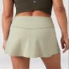 Colorfulkoala Dreamlux Skirts for Women High Rise Athletic Golf Tennis Skorts Built-in Shorts with Pockets(L, Vanilla) view 3