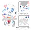 2 Packed Cat Cartoon Airplane Balloon Sky Scrub caps Women Men's Scrub Cap Nurse hat for Beauty Salon view 4