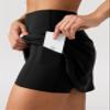 Colorfulkoala Dreamlux Skirts for Women High Rise Athletic Golf Tennis Skorts Built-in Shorts with Pockets(XS, Black) view 2