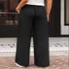 AUTOMET Womens Wide Leg Sweatpants Baggy Lounge Travel Cargo Pants Fall Fashion Outfits 2025 Winter Clothes Joggers Black M view 4