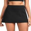 Colorfulkoala Dreamlux Skirts for Women High Rise Athletic Golf Tennis Skorts Built-in Shorts with Pockets(S, Black) view 1