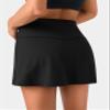 Colorfulkoala Dreamlux Skirts for Women High Rise Athletic Golf Tennis Skorts Built-in Shorts with Pockets(S, Black) view 4