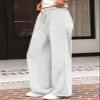 AUTOMET Womens Wide Leg Sweatpants Baggy Lounge Travel Cargo Pants Fall Fashion Outfits 2025 Winter Clothes Joggers Light Gray S view 3