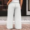 AUTOMET Womens Wide Leg Sweatpants Baggy Lounge Travel Cargo Pants Fall Fashion Outfits 2025 Winter Clothes Joggers Light Gray S view 4