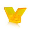 COLOFULWAY 3" Boat Trailer Y Bow Stop, V Bow Stop fits 3" Bracket with 1/2" Shaft (Yellow) view 1