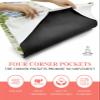 Country Floral Yoga Mat Towel with Corner Pockets for Hot Yoga Non Slip,Absorbent Yoga Blankets Soft Gym Sweat Working Out Fitness Pilates Towels 70"x26" Botanical Spring Summer Pastoral Leaves view 3