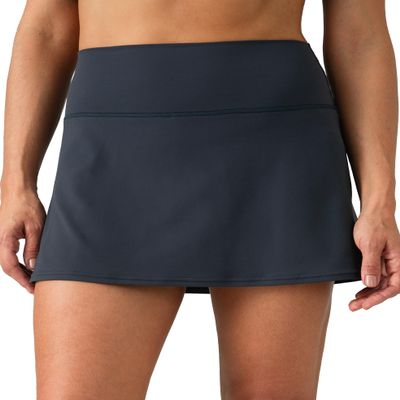 Colorfulkoala Dreamlux Skirts for Women High Rise Athletic Golf Tennis Skorts Built-in Shorts with Pockets(XL, Blue Ink)