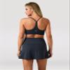 Colorfulkoala Dreamlux Skirts for Women High Rise Athletic Golf Tennis Skorts Built-in Shorts with Pockets(XL, Blue Ink) view 3