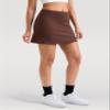 Colorfulkoala Dreamlux Skirts for Women High Rise Athletic Golf Tennis Skorts Built-in Shorts with Pockets(XS, Roasted Chestnut) view 4