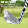 MAZEL 7 Iron Golf Club for Adult Men & Women- Upgraded Training Grip Golf Iron for Beginners,37 Inch (Silver Black) view 2