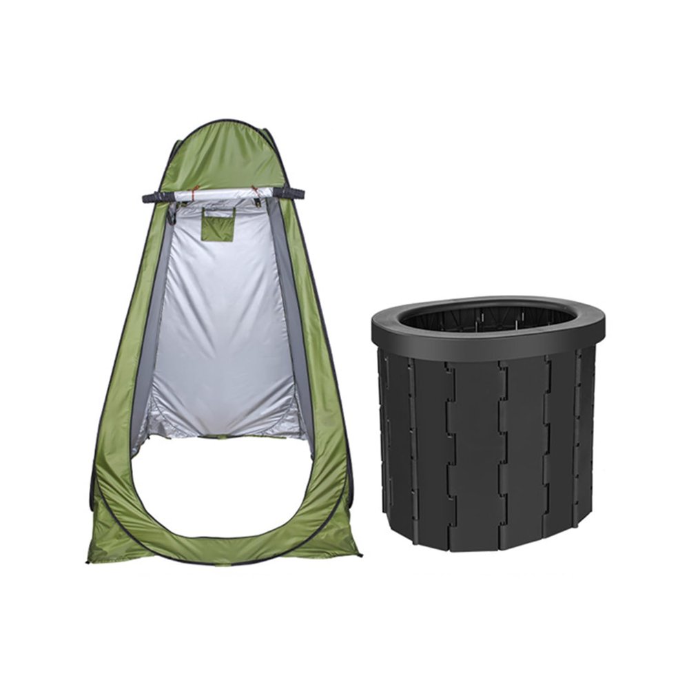 Camping Toilets Portable Foldable with Privacy Tent Portable Folding Car Travel Potty Training Toilet Indoor Outdoor Commode Waterproof Luggable Loo for Outdoor Emergency Hiking,Black