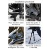 Adjustable Metal Bike Kickstand Lightweight Center Mount Double Leg Bike Support Stand for 24-29 Inch Bike Bike Stand 24 Inch 26 Inch 27.5 Inch Bike Stand for Mountain Bike Bike view 3