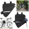 Bike Frame Waterproof Bike Top Tube Bag Bicycles Front Bag Bike Pouch Pack Large Capacity Cycling Phone Bag For Bicycles Cycling Frame Bags Bike Top Tube Bag Bike Triple-cornered Corner Bag Waterproof view 2