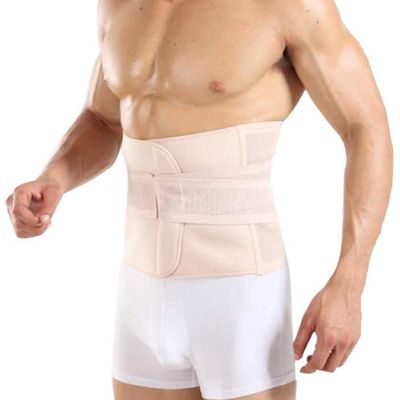 ALEPXS Safety Certification Men's Waist and Fat Burning Abdomen Breathable Sports Fitness Belly Belt Lumbar Support Relief The Pain(Color:White,Size:Medium)