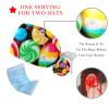 2 Packed Candy Claus Snowflake Snowball Scrub caps Women Scrub caps Cute Scrub caps Women for The Surgeon view 3