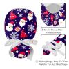 2 Packed Candy Claus Snowflake Snowball Scrub caps Women Scrub caps Cute Scrub caps Women for The Surgeon view 4