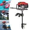 7.5 HP 200cc Outboard Motor, 4 Stroke Fishing Boat Engine Air-Cooled Gasoline Short Shaft, Heavy Duty Outboard Engine, CDI Ignition System, For Fishing Boat, Motorboat and Inflatable Boat, 3600 RPM view 4
