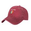 Ireland Irish Flag Cowboy Hat Men Vintage Baseball Cap Women Trucker Hat Dad Hat Adjustable Snapback Hat Red view 2
