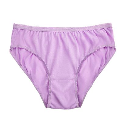 ALEPXS Safety Certification 10 Pack Super Soft Disposable Underwear for Women Postpartum, Cotton Maternity Hospital Knickers or Travel Panties(Color:Purple,Size:XL-XLarge)