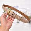 ZouoYYii Women Leather Belt Metal Pin Buckle Adjustable Waistband Fashion Lady Jeans Belts view 4
