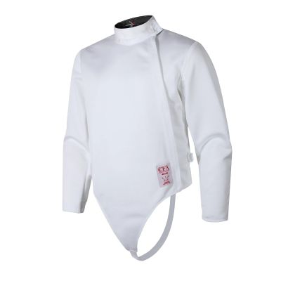 KXJPIZIYB Fencing Jacket, Youth Adult Fencing Suit Tops, 450N Fencing Competition Clothing, Foil/Epee/Saber Fencing Gear(Color:White Right hand,Size:50#)