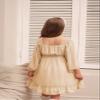GRACE KARIN Girls Dress Ruffle Off The Shoulder Casual A-Line Swiss Dot Fall Dress Dark Green 14Y view 4