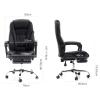 YPDJVLTI Ergonomic Office Chair Can Lie Down Office Chair with Armrests and Castors Home Office Desk Chairs Leather Office Desk Chair view 2