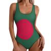 Adugen Origei One-Piece Swimsuit Women Bangladesh Flag Sexy Bathing Suits Beach Bikini M view 1