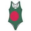 Adugen Origei One-Piece Swimsuit Women Bangladesh Flag Sexy Bathing Suits Beach Bikini M view 3