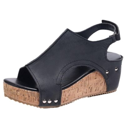 Ladmiple Wedge Sandals For Women Low Heel Wide Women's Open Toe Ankle Strap Casual Flatform Platform Wedge Sandals Slip on Dressy Summer Comfortable Dress Shoes 2024