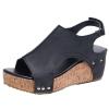 Ladmiple Wedge Sandals For Women Low Heel Wide Women's Open Toe Ankle Strap Casual Flatform Platform Wedge Sandals Slip on Dressy Summer Comfortable Dress Shoes 2024 view 1