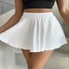 VorrA Solid Color Women's Skort With Pockets Fall Womens Short Pants view 3
