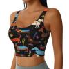 ZLYYXY Women's Sports Bras - U-Racerback Bra I Love My Dog Dachshunds Workout Tank Tops with Removable Cups for Running/Yoga/Gym view 2
