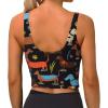 ZLYYXY Women's Sports Bras - U-Racerback Bra I Love My Dog Dachshunds Workout Tank Tops with Removable Cups for Running/Yoga/Gym view 3