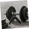 Toddmomy 4pcs Barbell Wall Mount Rack Durable Sturdy Barbell Holders for Weight Lifting Easy to Install Gym Accessories Space-saving Design for Home Garage view 4
