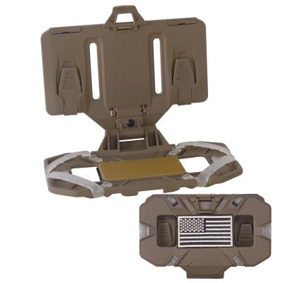 ZNBFC Molle Phone Holder Universal Tactical Phone Holder for Tactical Plate Carrier Molle Vest Attachments Compatible with Screen Size 4.7"-6.7" Phones (Tan)