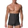 ALEPXS Safety Certification Men Shapewear Slimming High Waist Boxer Brief Tummy Leg Control Briefs Body Shaper,2,L