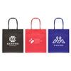 PromoStadium Custom Bags, Kraft Paper Bag - 7.5" w x 8.3" h, $2.59/pc, Qty 100 Personalized Bags with logo or text - Red view 1