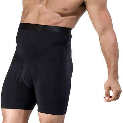 ALEPXS Safety Certification Men Hi-Waist Stretch Shapewear Shorts Body Shaper Tummy Control Slimming,XXL(Size:XX-Large)