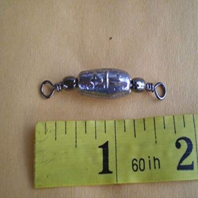 50 PCS. TROLLING SINKER W/#7 BLACK BARREL SWIVEL, 1/4 OZ. F/DO-IT M G/QUALITY for Toothy Critters, Rigging Baits and Lures for Saltwater & Freshwater.