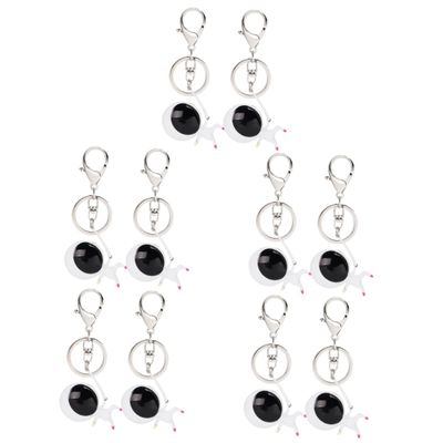 LIFKOME 5sets Unique Keychains Sports Themed Fencing Keychains Keyrings for Bag Chain Charm 2pcs*5