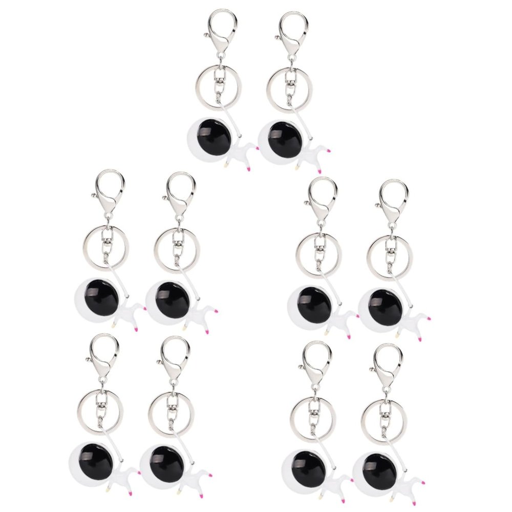 LIFKOME 5sets Unique Keychains Sports Themed Fencing Keychains Keyrings for Bag Chain Charm 2pcs*5