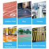 Athletic Field Marking Machine - Adjustable Straight, Arc, Round, Width - Lane Marking Applicator for Basketball Court, Garage - Road & Athletic Field Marking Equipment view 2