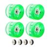 GXBHSP 65mm Skateboard Wheels 78A Longboard Wheels Skateboard Wheels and Bearings Set Cruiser Wheels Light up Skate Wheel Durable Polyurethane PU 4pcs (Green) view 1