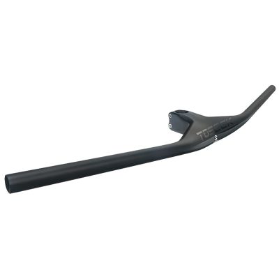 AGSDGAWD Moutain Bike Handlebars, Full Carbon Fiber Integrated Riser Bar and Stem, 28.6mm Mountain Handlebar(Size:760mm*90mm)