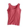 peime Same Day delivery Items Prime Clothes Built in Bra Tank Tops for Women Cotton Padding Adjustable Spaghetti Strap Camisole Plus Size 2024 Summer Tops Watermelon Red amaon view 3