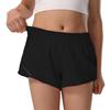 HXUNJW Girls Athletic Shorts Lightweight Running Shorts for Teen Girls Kids Liner with Zip Pocket and Elastic(04-Black/S)
