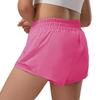 HXUNJW Girls Athletic Shorts Lightweight Running Shorts for Teen Girls Kids Liner with Zip Pocket and Elastic(04-Hot Pink/M) view 3